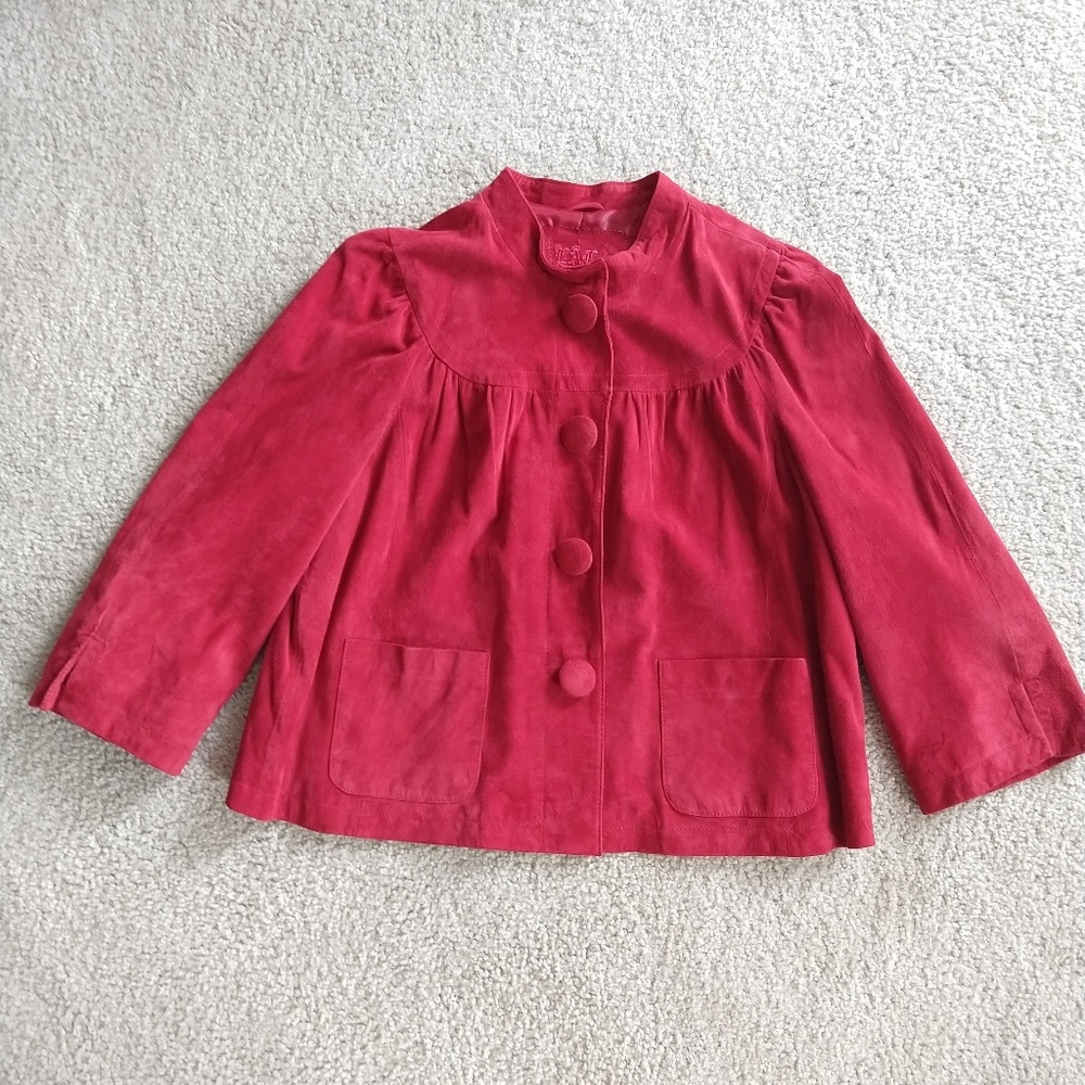 LAL Red Suede Swing Jacket